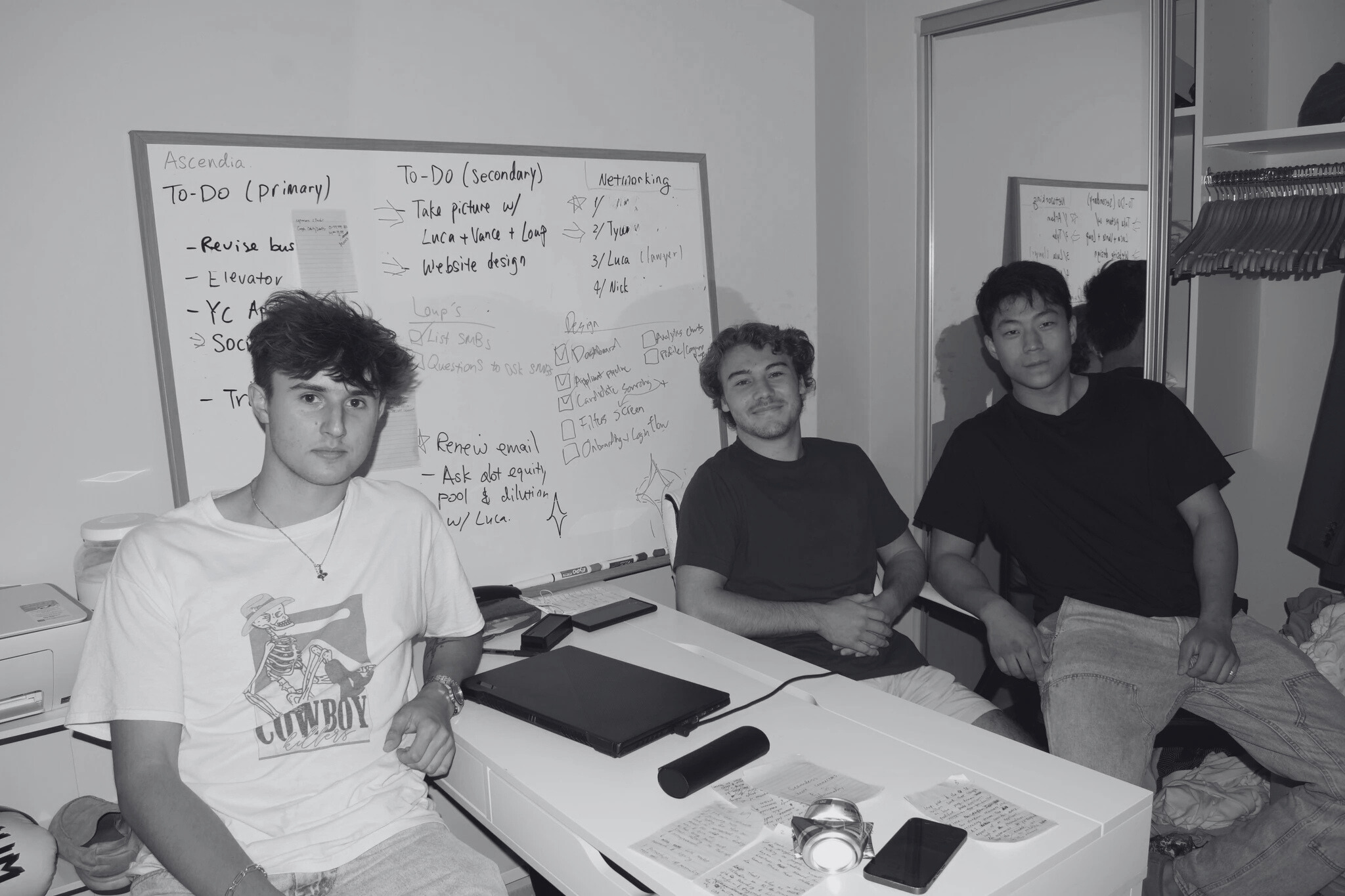 Double founders — Luca Piekarski, Vance Spears, and Loup Wang
